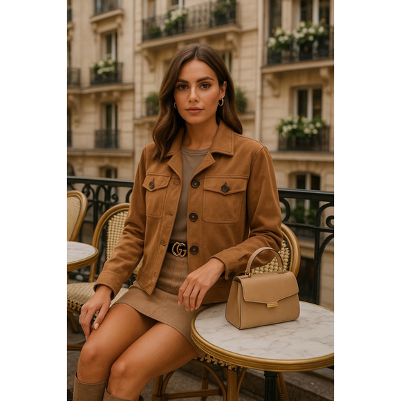 Kendall & Kylie Jackets & Blazers - Kendall + Kylie Shacket Faux Suede Button Up Autumn Fall Western Cowgirl Desert